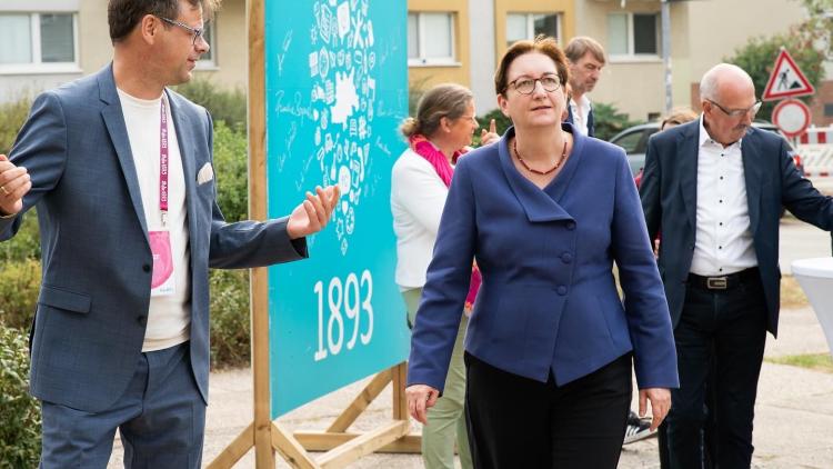 Besuch der Bundesbauministerin in Eberswalde